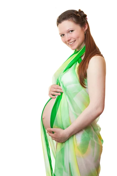 美丽的怀孕女孩 — 图库照片