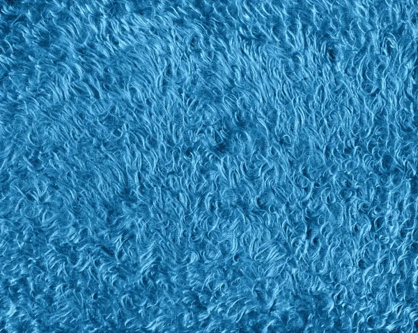 Blå Konstgjord Päls För Textur Eller Bakgrund — Stockfoto
