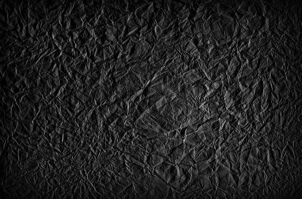 Wrinkled Dark Paper Close — Stock Photo, Image