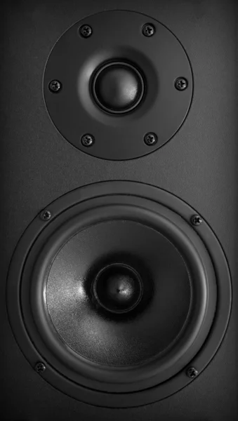 stock image Background of black speaker with sphere