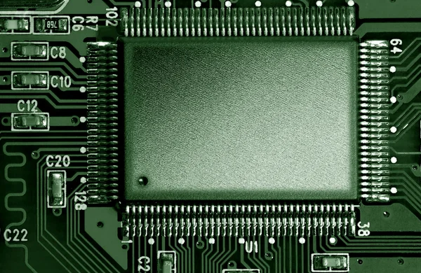 Makro Snímek Elektronické Komponenty — Stock fotografie