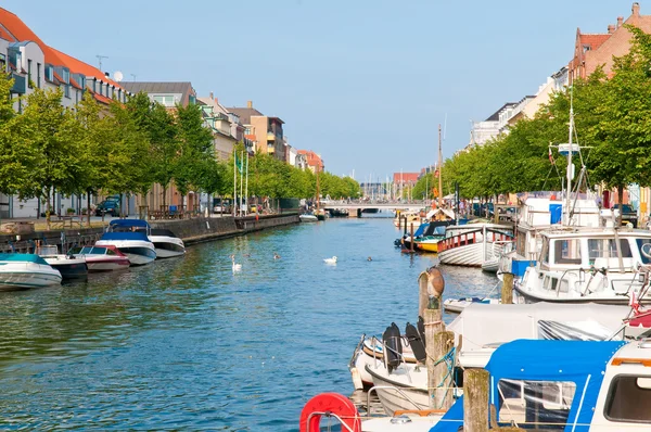 stock image City river with bridge