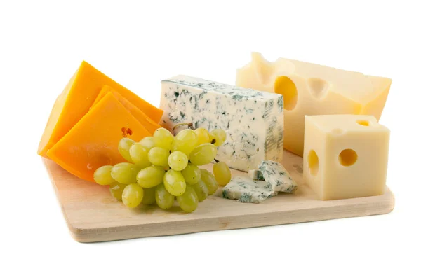 チーズとブドウ — ストック写真