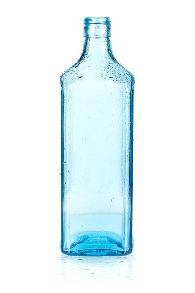 Flacone vuoto blu — Foto Stock