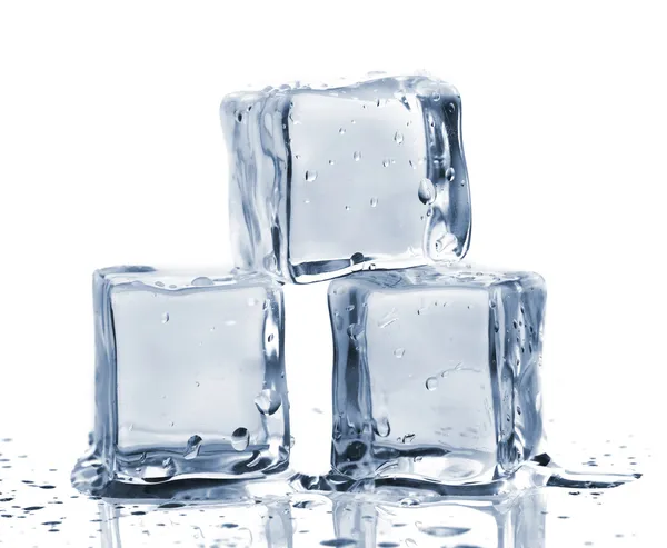 Three ice cubes Royalty Free Stock Photos