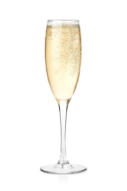 Champagne in a glass clipart