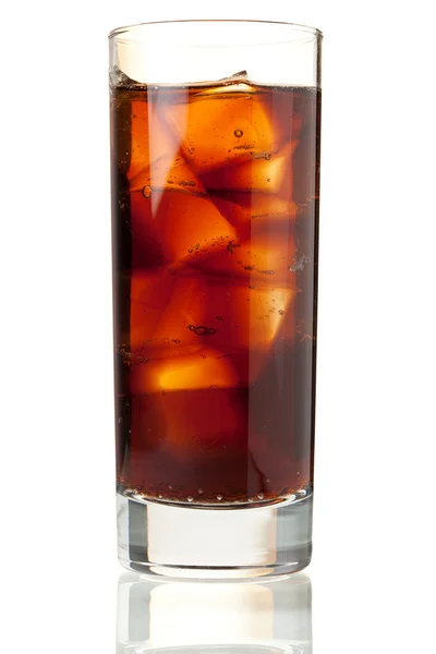 Cola em vidro alto — Fotografia de Stock