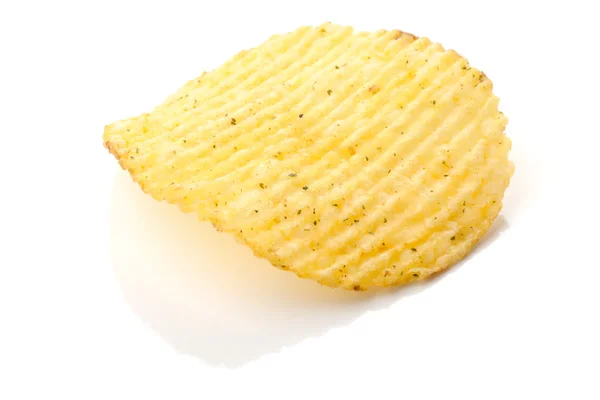 Potatischips med krydda — Stockfoto