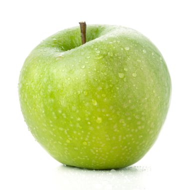 A ripe green apple