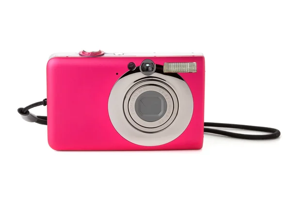 Kompaktní Fotoaparát Izolované Bílém Pozadí — Stock fotografie