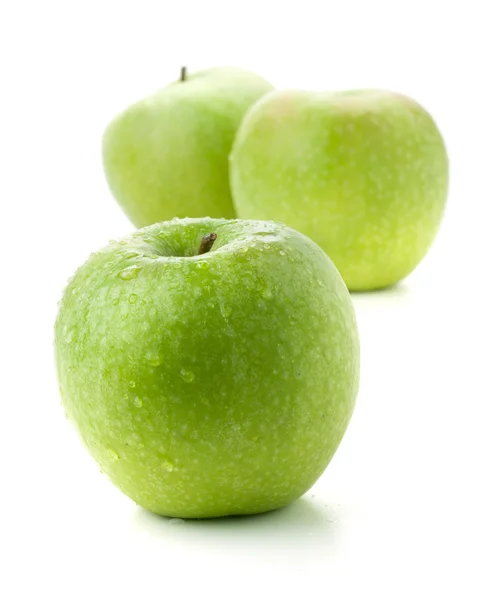 Три спелых яблока — стоковое фото