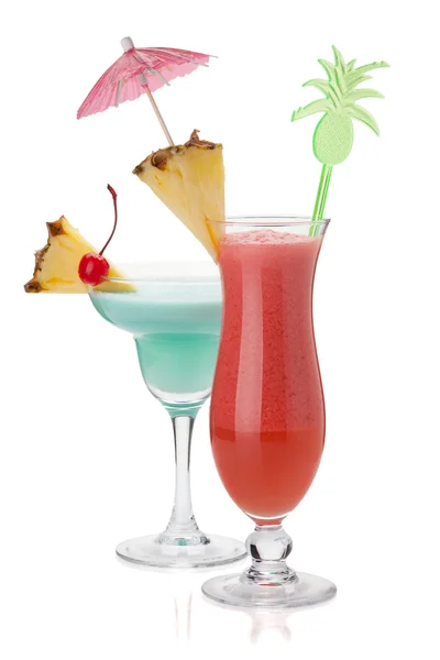 Twee tropische cocktails — Stockfoto