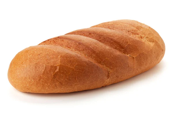 Lange Brood Brood Geïsoleerd Wit — Stockfoto