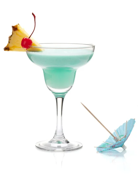 Blue tropical cocktail — Stock Photo, Image