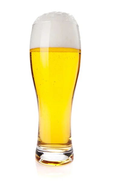 Ποτήρι μπύρα lager — Φωτογραφία Αρχείου