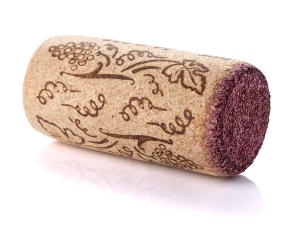 Cork wina z winogron ilustracja — Zdjęcie stockowe