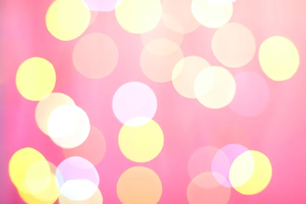 Abstract sunny bokeh on pink — Stock Photo, Image