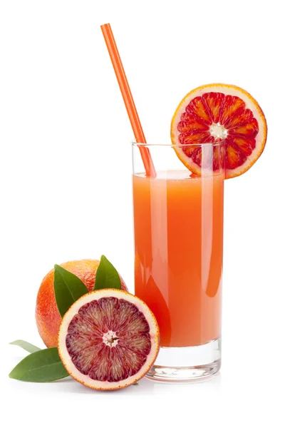 Succo d'arancia rosso — Foto Stock