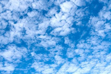 Beatiful white clouds on the blue sky