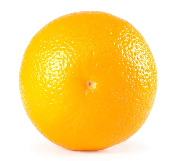 Una naranja aislada sobre fondo blanco —  Fotos de Stock