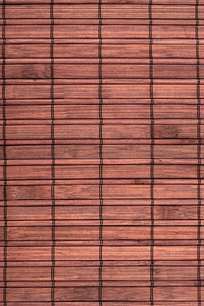 Brown fundo tapete de bambu — Fotografia de Stock