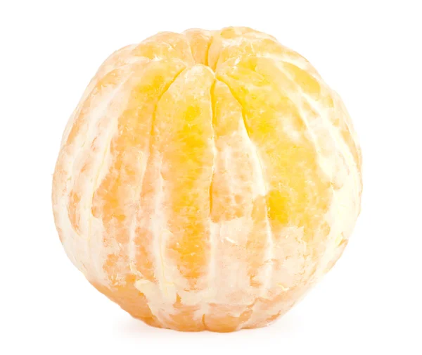 Peeled orange isolated on white background — Stock Photo, Image
