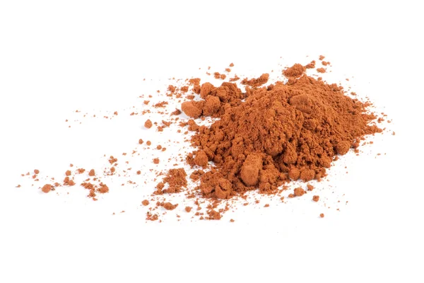 Cocoa powder isolated on a white background — Stock Photo, Image