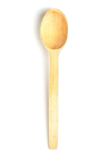 Wooden spoon isolated on white background — Stock Photo, Image