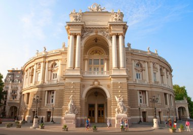 Building of Opera theater in Odessa, Ukraine clipart
