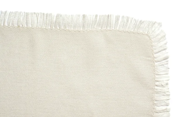 Close up of a white cotton napkin — Stock Photo, Image