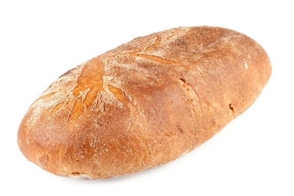Свіжий житній хліб ізольований на білому тлі — стокове фото