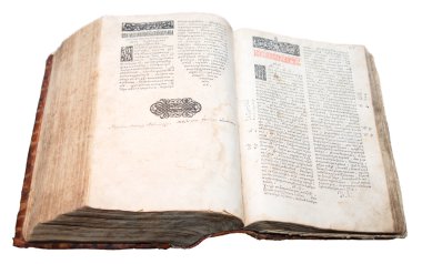 Ostroh Bible, published in 1581 clipart