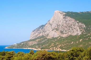 dağ manzarası görünüm Güney Kırım kenarı, Ukrayna