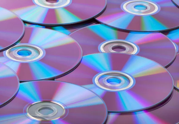 Compact discs CDs background — Stock Photo, Image