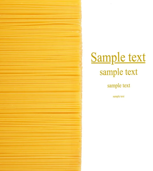 Uncooked pasta on white background — Stock Photo, Image