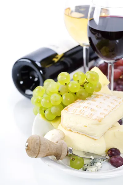 ワインとチーズ — ストック写真