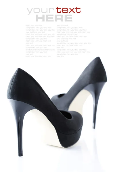 Zapatos de mujer negros — Foto de Stock