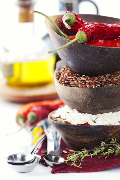 stock image Variety of rice