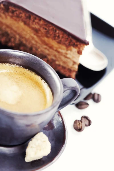 Pastel de café y chocolate — Foto de Stock