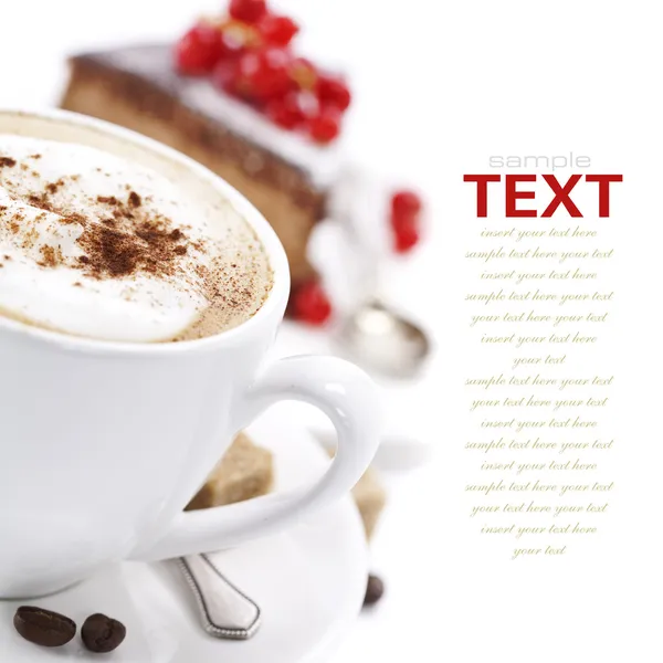 Kávé és csokitorta Stock Kép