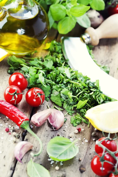 Fresh italian ingredients — Stock Photo, Image