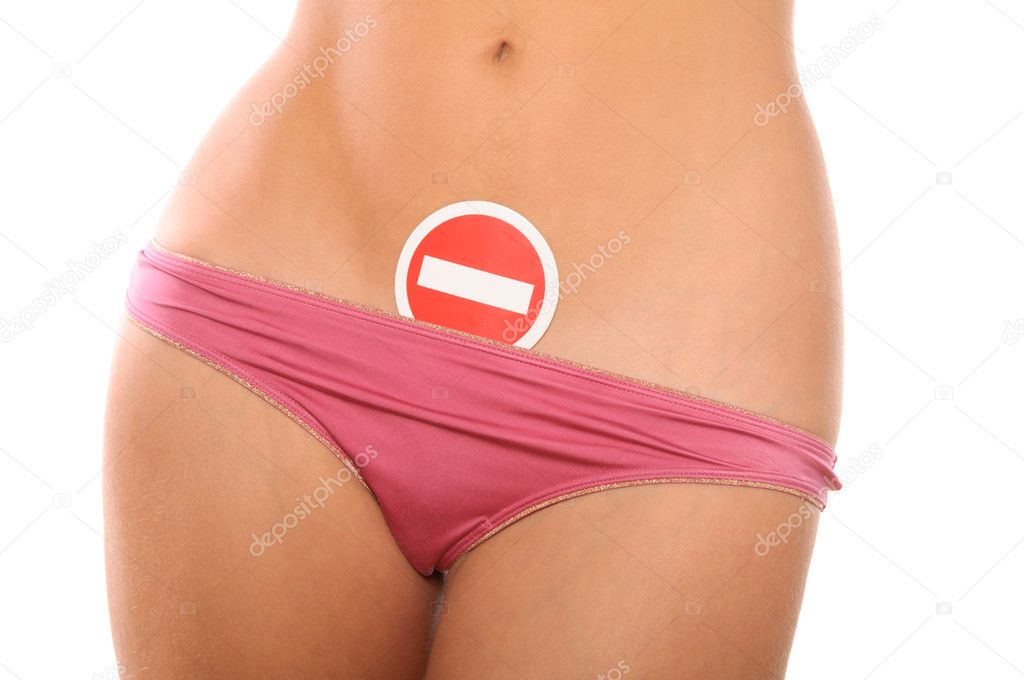 Prohibiting sign on female shorts