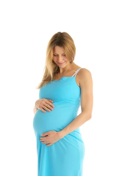 Glückliche schwangere Frau — Stockfoto
