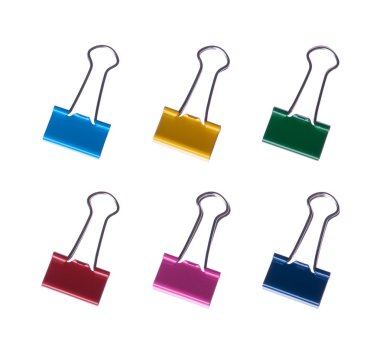 Binder clips clipart