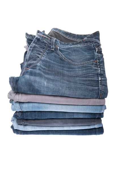 Bunt med jeans — Stockfoto