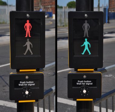 Pedestrian traffic lights clipart