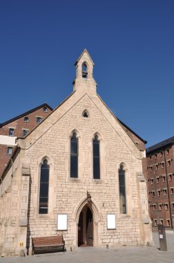 Beautiful Mariners church in Gloucester docks, UK clipart