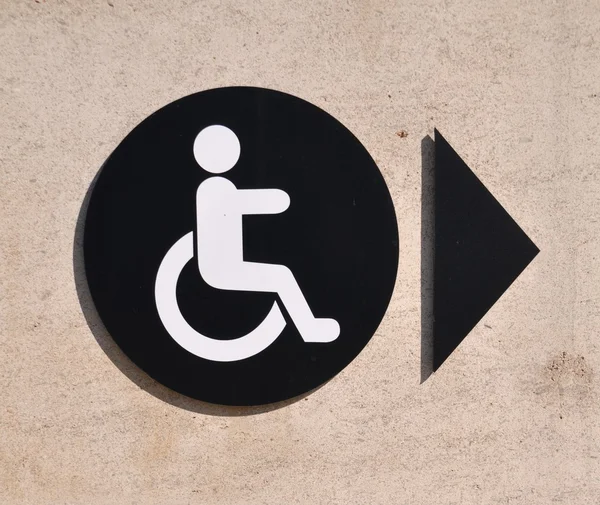 Znak niepełnosprawności — Zdjęcie stockowe