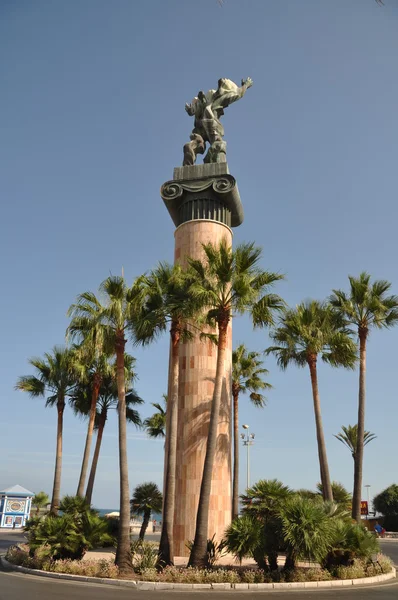 Victoria Eller Seger Staty Puerto Banus Spanien — Stockfoto