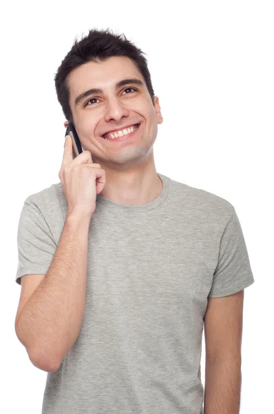 Casual man on the phone — Stock Photo, Image